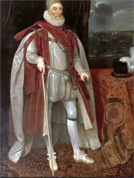 Lord Howard of Effingham (1536-1624), 1st Earl of Nottingham - Daniel Mytens (studio of)