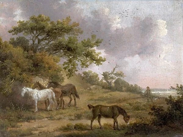 Landscape with Four Horses