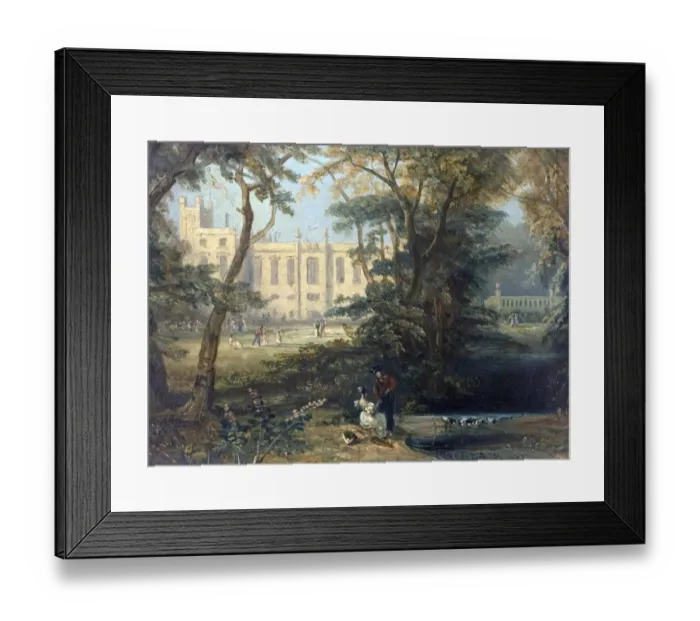 Framed Print : Newstead Abbey, Nottinghamshire, from the South - Unknown Artist Framed Print : Newstead Abbey, Nottinghamshire, from the South - Unknown Artist