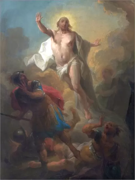 Christ Rising from the Tomb and Roman Soldiers Fleeing