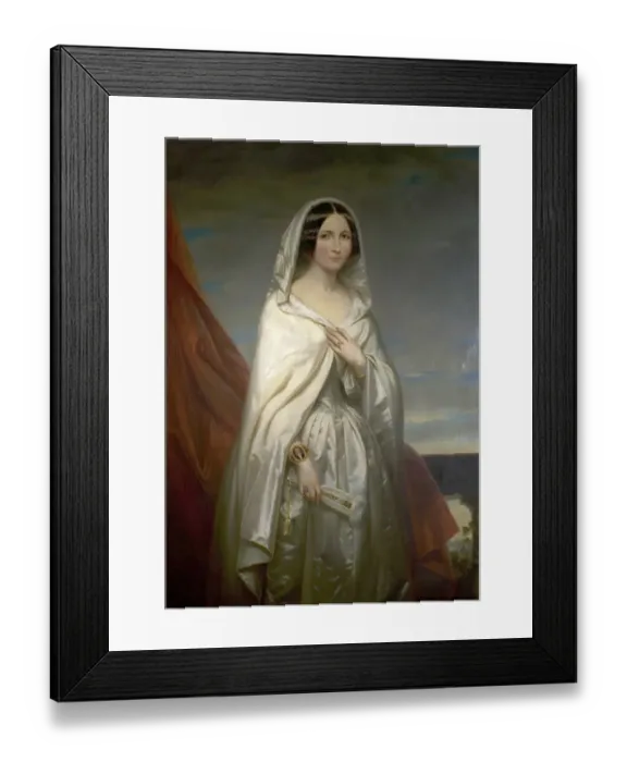 Framed Print : Katherine Mary Webb Palmer (1824-1890) (later Lady Lambert) Framed Print : Katherine Mary Webb Palmer (1824-1890) (later Lady Lambert)