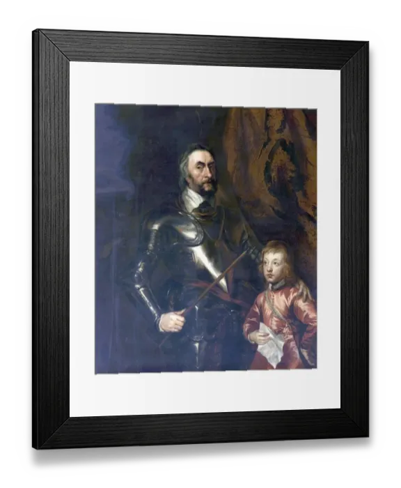 Framed Print : Thomas Howard (1585-1646), Earl of Arundel, and His Son Lord Maltravers (1607-1624) Framed Print : Thomas Howard (1585-1646), Earl of Arundel, and His Son Lord Maltravers (1607-1624)