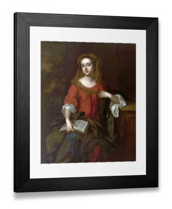 Framed Print : Mrs Knott. Artist: Wissing, Willem (after) - Title Framed Print : Mrs Knott. Artist: Wissing, Willem (after) - Title