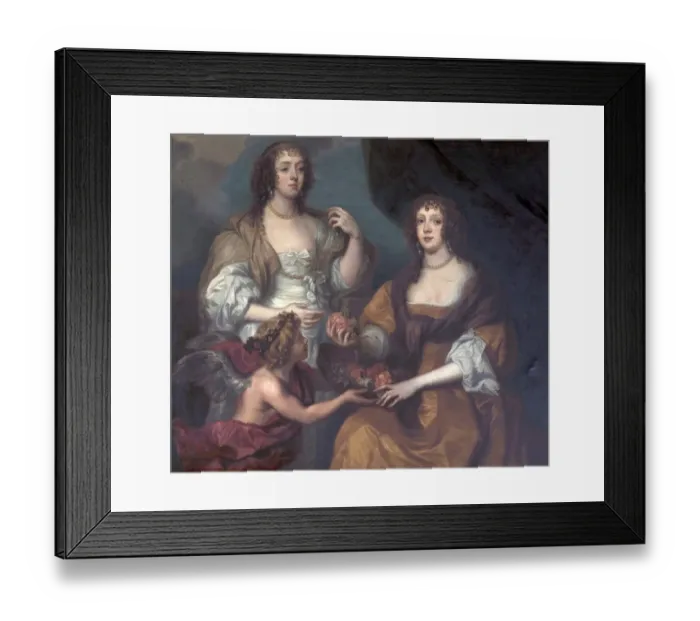Framed Print : Lady Elizabeth Thimbbelby and Dorothy, Viscountess Andover Framed Print : Lady Elizabeth Thimbbelby and Dorothy, Viscountess Andover