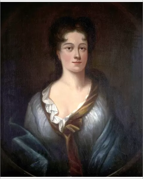 Portrait of a Young Woman in a Blue Wrap