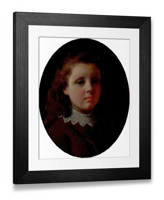 Framed Print : Portrait of the Artists Daughter