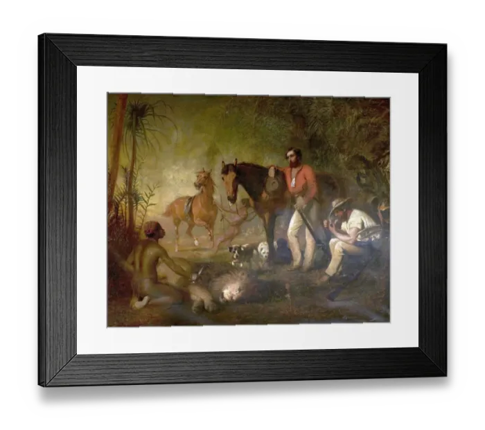 Framed Print : After the Lion Hunt (W. F. Webb and Captain W. Codrington, South Africa) Framed Print : After the Lion Hunt (W. F. Webb and Captain W. Codrington, South Africa)