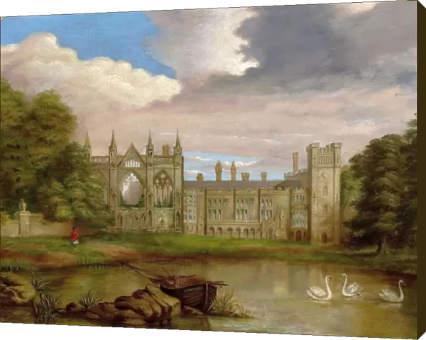 Newstead Abbey, Nottinghamshire, from the Upper Lake