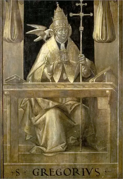 St Gregory in his Study (verso)