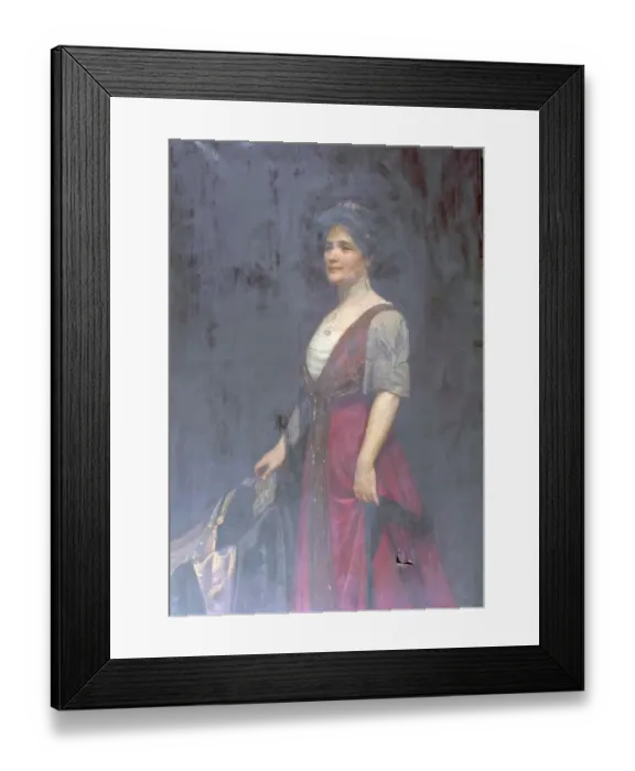 Framed Print : Portrait of a Lady with a Ruby Tiara Framed Print : Portrait of a Lady with a Ruby Tiara