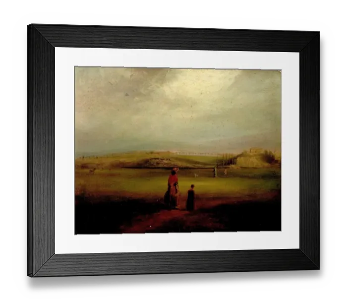 Framed Print : View of Nottingham Castle from the Meadows Framed Print : View of Nottingham Castle from the Meadows
