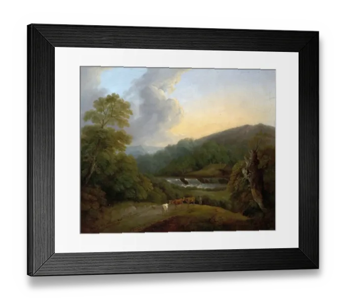 Framed Print : Mountainous Landscape Framed Print : Mountainous Landscape