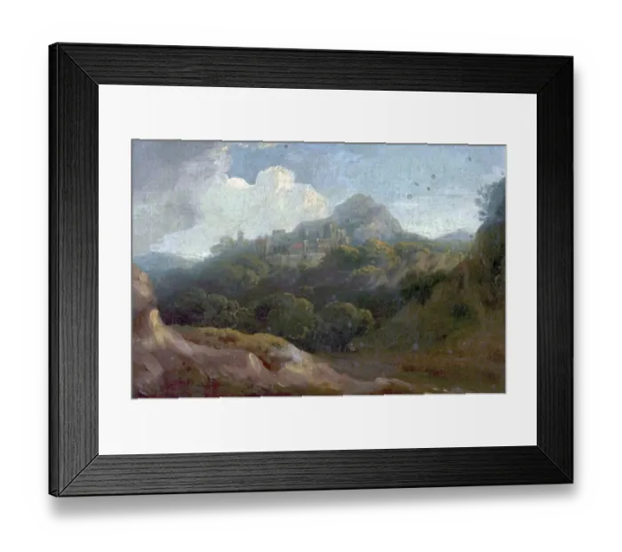 Framed Print : Mountainous Landscape, Morning