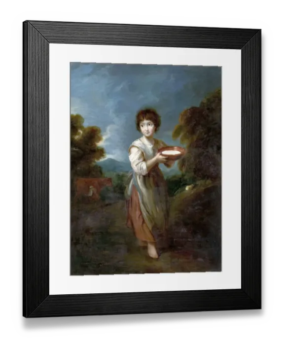Framed Print : A Cottage Girl Framed Print : A Cottage Girl
