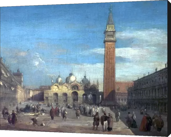 The Piazza, San Marco, Venice, Italy (View of the Piazza of San Marco (... ))