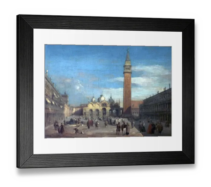 Framed Print : The Piazza, San Marco, Venice, Italy (View of the Piazza of San Marco (... )) Framed Print : The Piazza, San Marco, Venice, Italy (View of the Piazza of San Marco (... ))