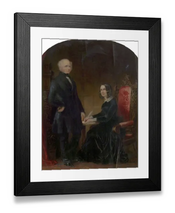 Framed Print : William Howitt (1792-1879), and Mary Howitt (1799-1888) Framed Print : William Howitt (1792-1879), and Mary Howitt (1799-1888)