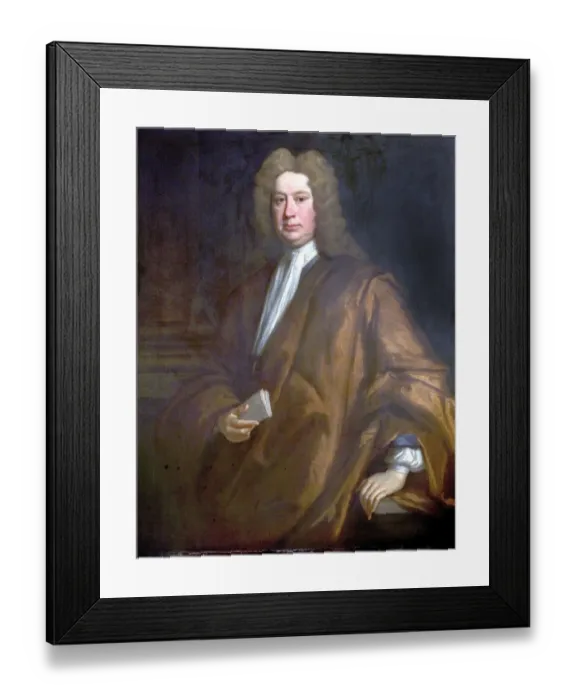 Framed Print : Portrait of a Man (thought to be Dr Robert Thoroton, 1623-1678)