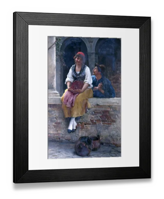 Framed Print : The Offer. Artist: Bls, Eugen von - Title: The Offer - Date