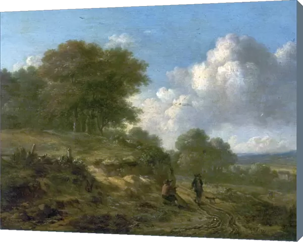 Landscape with Peasants and a Dog