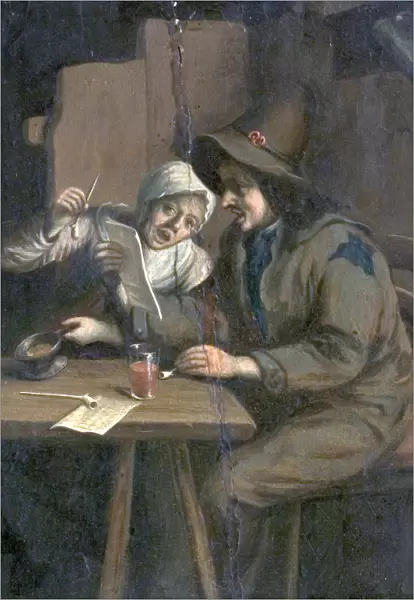 Interior, Figures at a Table, Singing