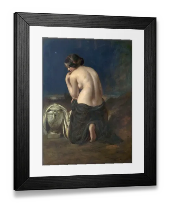 Framed Print : The Mourner