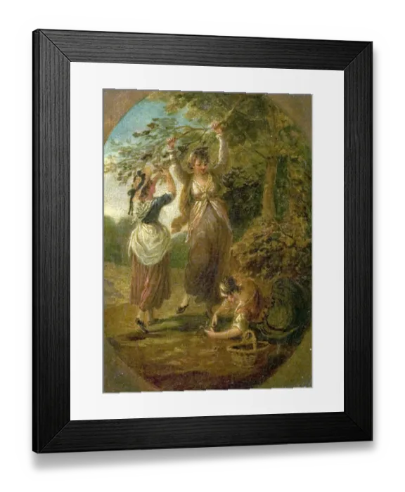 Framed Print : The Nut-Gatherers Framed Print : The Nut-Gatherers