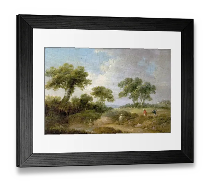 Framed Print : Landscape with Figures