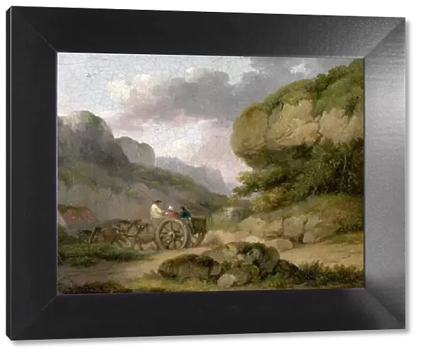 Landscape with Horses, Cart and Figures