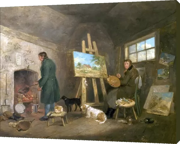The Artist in His Studio and His Man Gibbs