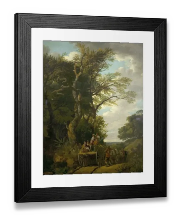 Framed Print : The Harvest Wagon Framed Print : The Harvest Wagon