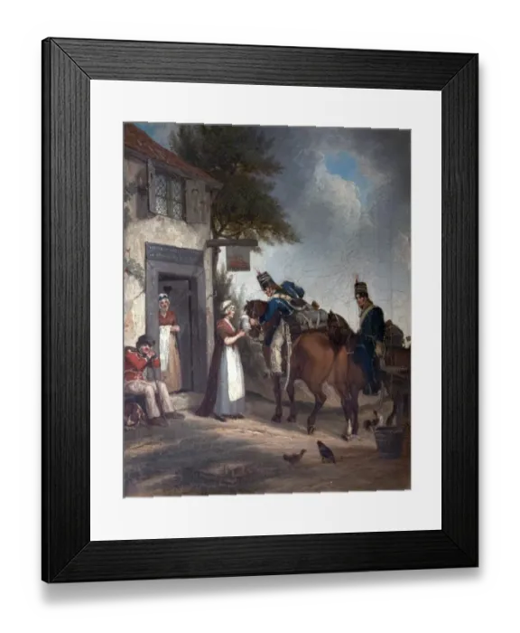 Framed Print : Soldiers Refreshing Framed Print : Soldiers Refreshing
