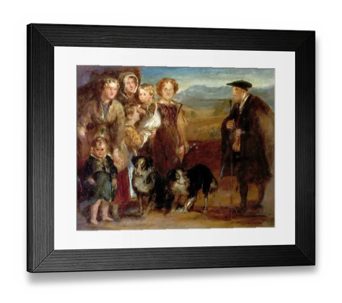 Framed Print : A Highland Family Framed Print : A Highland Family