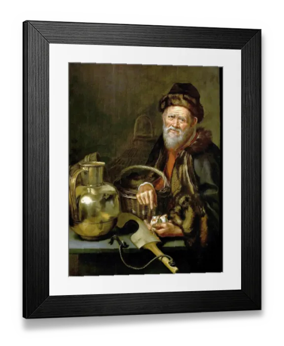Framed Print : An Old Man with Broken Eggs Framed Print : An Old Man with Broken Eggs