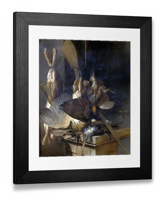 Framed Print : Dead Game. Artist: Lelienbergh, Cornelius - Title Framed Print : Dead Game. Artist: Lelienbergh, Cornelius - Title
