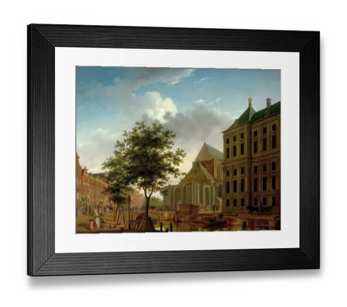Framed Print : Back of Nieuwe Kerk and Town Hall, Amsterdam, Holland Framed Print : Back of Nieuwe Kerk and Town Hall, Amsterdam, Holland