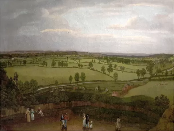 Nottingham Meadows from the Rock Cliff, where Lenton Road turns into Park Valley