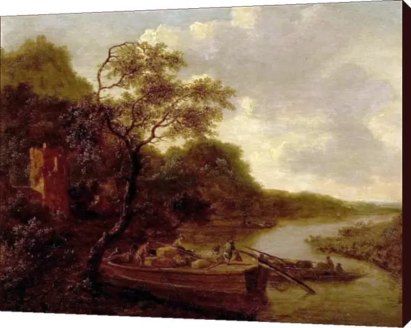 River Scene with Boat