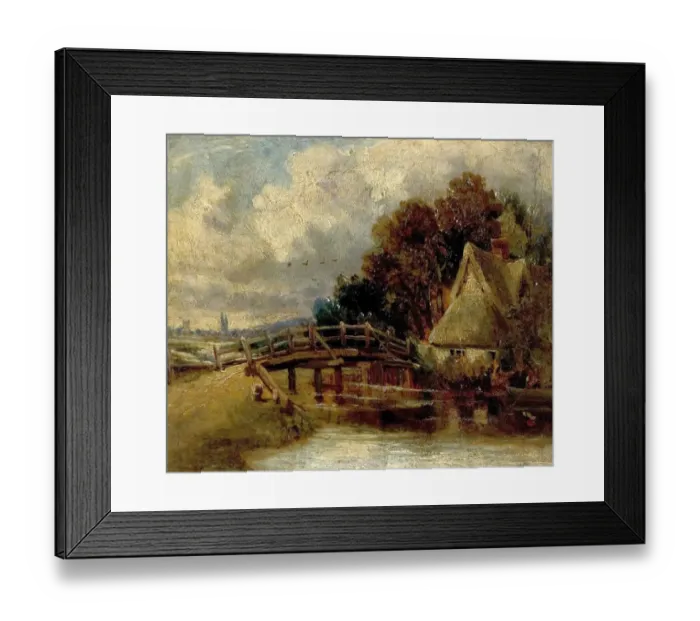 Framed Print : On the Stour near East Bergholt, Suffolk Framed Print : On the Stour near East Bergholt, Suffolk