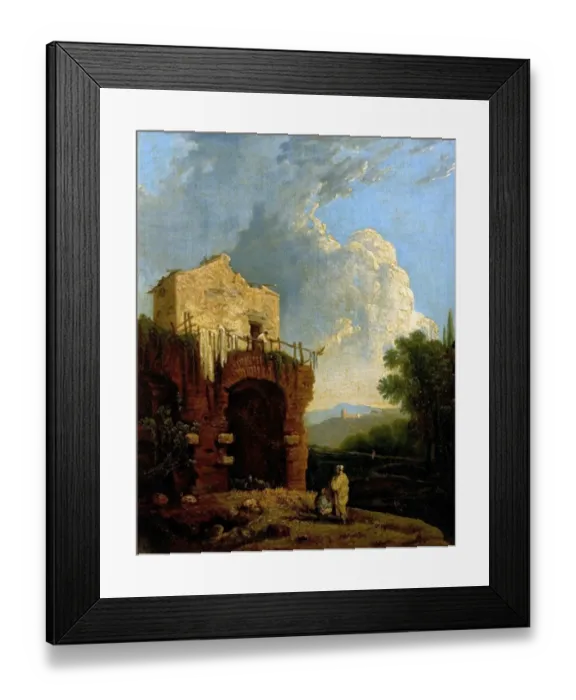 Framed Print : Ruins of a Villa near Rome (Hadrians Villa)