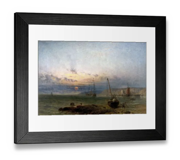 Framed Print : Coast Scene, Sunset Framed Print : Coast Scene, Sunset