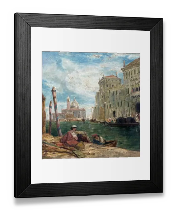 Framed Print : View in Venice, Italy
