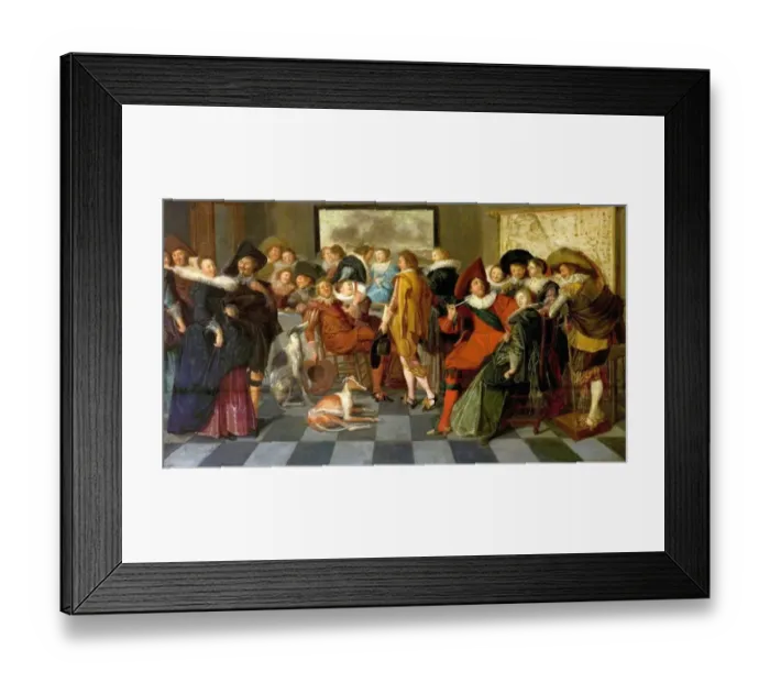 Framed Print : A Dutch Party