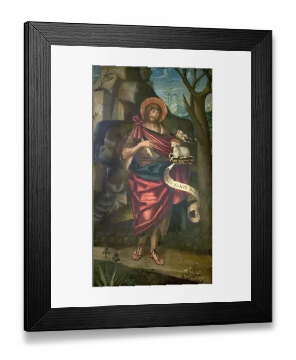 Framed Print : St John the Baptist in the Wilderness (recto) Framed Print : St John the Baptist in the Wilderness (recto)