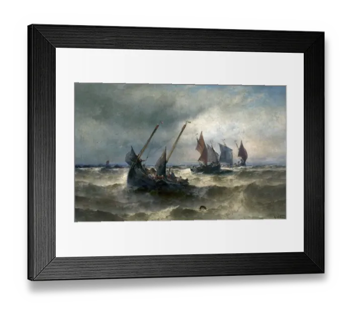 Framed Print : Fishing Boats at Sea Framed Print : Fishing Boats at Sea