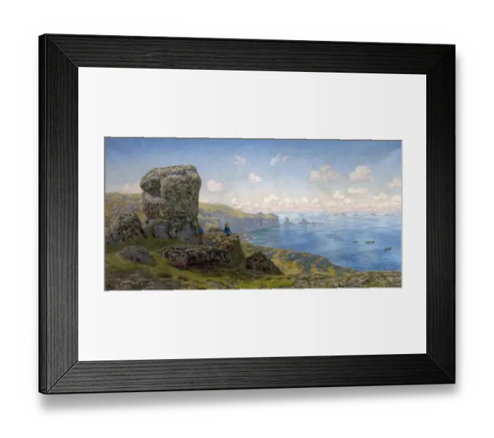 Framed Print : Golden Prospects, St Catherines Well, Lands End, Cornwall