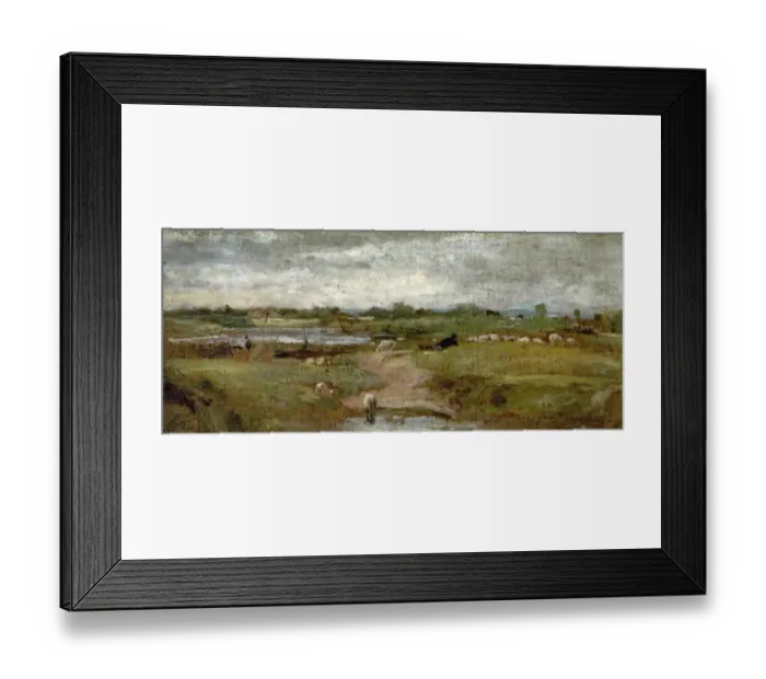 Framed Print : River and Sheep Framed Print : River and Sheep