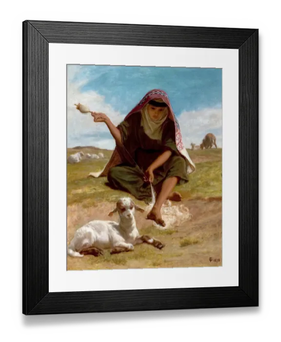 Framed Print : The Distaff Worker Framed Print : The Distaff Worker