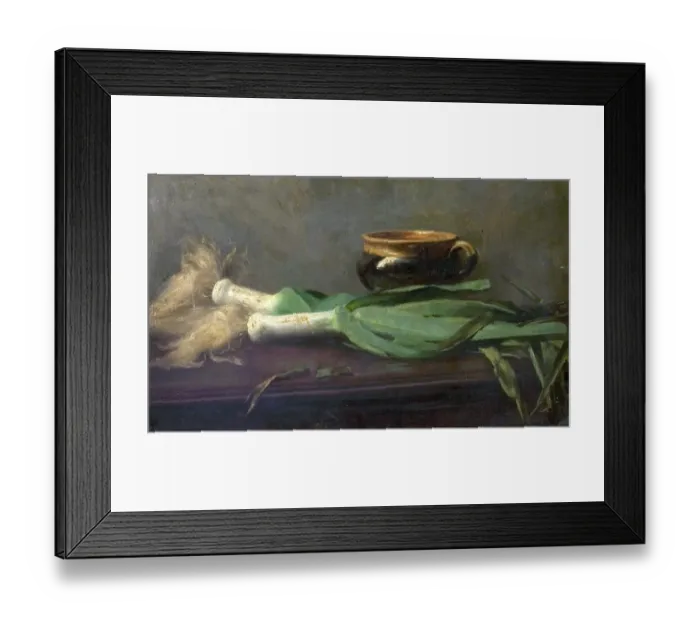Framed Print : Leeks. Artist: Gogin, Charles - Title: Leeks - Date Framed Print : Leeks. Artist: Gogin, Charles - Title: Leeks - Date