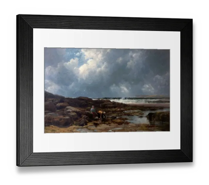 Framed Print : The Seaweed Gatherers Framed Print : The Seaweed Gatherers